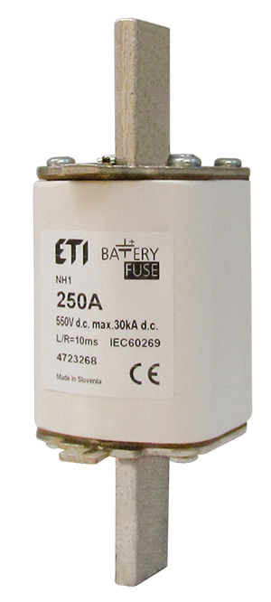 [ETI-416801659] Meszekering NH1 gBat 250A/550V DC