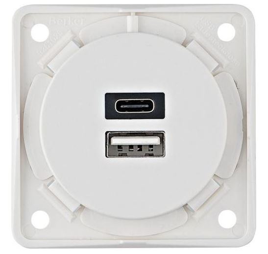 [BK926202509] USB-oplaadcontactdoos A+C 230V