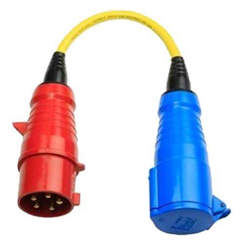 [VISHP307700300] Adapterkabel 32A/3 naar enkele ph.-CEE-stekker 5P/CEE-koppeling 3P