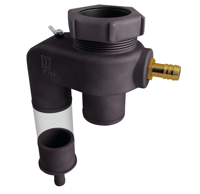 [VEFSA5116] Vetus Brandstof-overloop type FSA, voor dekdop en vulslang Ø 51 mm, ontluchting Ø 16 mm