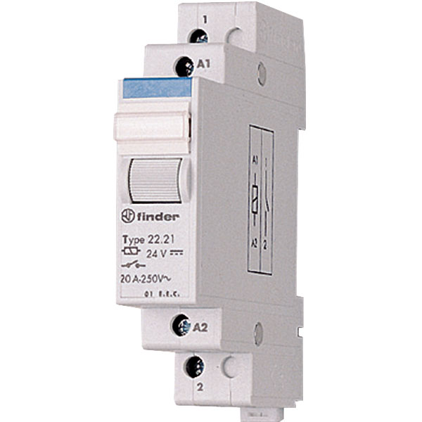 Finder installatie relais 20A 24V