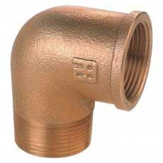 [03060-BRONS] Bronzen bochten bi/bu 90°