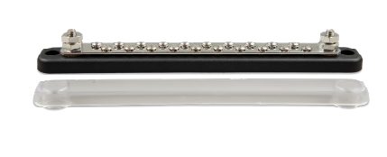 Busbar 150A 2P with 20 screws + cover