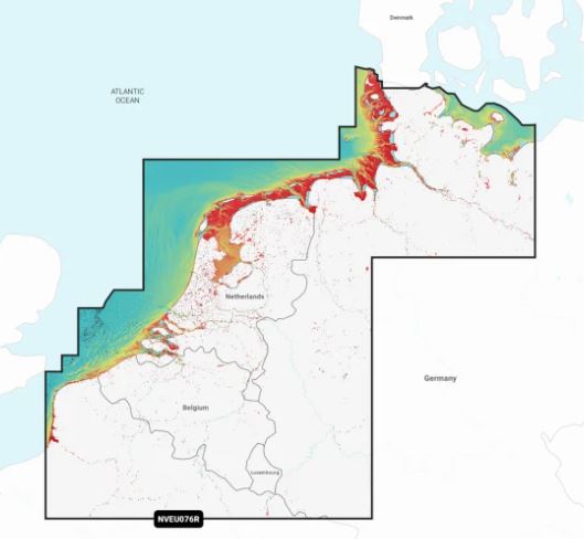 Garmin Navionics Vision+ NVEU0076R Benelux en Duitsland, West